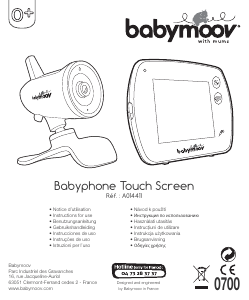 Εγχειρίδιο Babymoov A014411 Touch Screen Ενδοεπικοινωνία μωρού