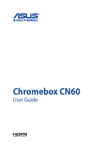 Handleiding Asus E10314 Chromebox CN60 Desktop