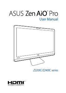 Manual Asus Zen AiO Pro Z220IC Desktop Computer