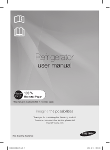 Manual Samsung RR35H6110WWA Refrigerator