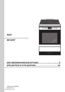 Mode d’emploi Amica SHC 11685 W Cuisinière