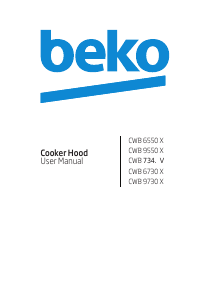 Руководство BEKO CWB 6550 X Кухонная вытяжка