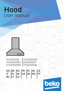 Manual BEKO HCA63640BH Exaustor