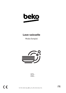 Mode d’emploi BEKO DFN 26220 X Lave-vaisselle