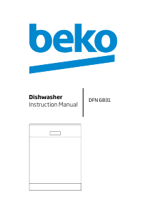Manual BEKO DFN 6831 Dishwasher