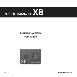 Bedienungsanleitung Actionpro X8 Action-cam