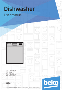 Manual BEKO DIT28430 Dishwasher