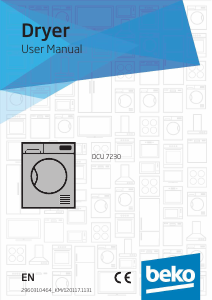 Manual BEKO DCU 7230 S Dryer