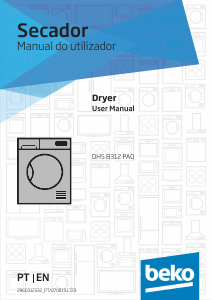 Manual BEKO DHS 8312 PA0 Máquina de secar roupa