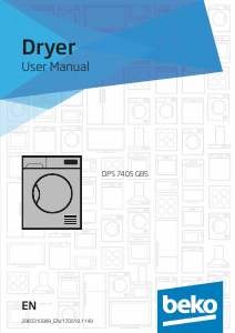 Manual BEKO DPS 7405 GB5 Dryer