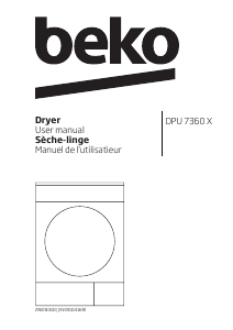 Manual BEKO DPU 7360 X Dryer