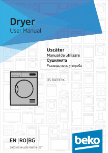 Manual BEKO DS 8433 RX Uscător