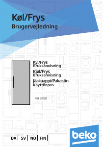 Käyttöohje BEKO FBI 5850 Pakastin