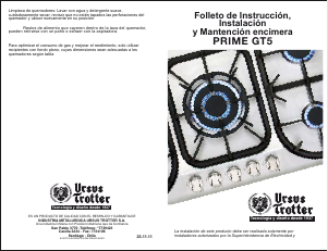 Manual de uso Ursus Trotter UT Prime GT5 GN Placa