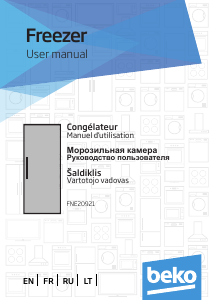 Manual de uso BEKO FNE 20921 Congelador