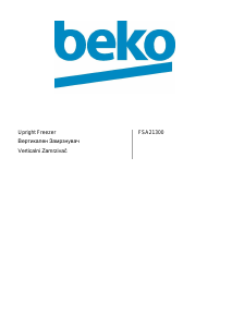 Manual BEKO FSA 21300 Freezer