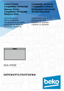 Manuale BEKO HSA 47520 Congelatore