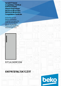 Manuale BEKO RFSA240M33W Congelatore