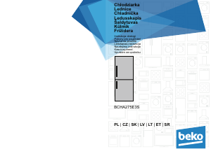 Instrukcja BEKO BCHA275E3S Lodówko-zamrażarka