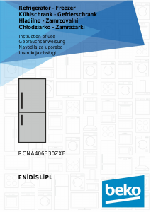 Manual BEKO CNA406E30ZXB Fridge-Freezer