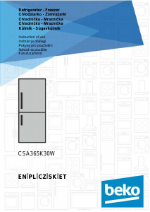 Manual BEKO CSA365K30W Fridge-Freezer