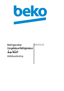 Bedienungsanleitung BEKO DN135120 Kühl-gefrierkombination