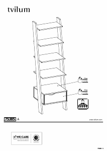 Manual Tvilum 75385 Estante