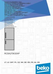 Instrukcja BEKO RCSA270K30XP Lodówko-zamrażarka