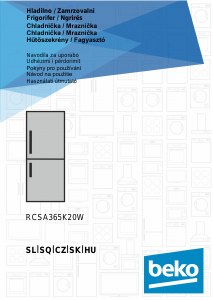 Használati útmutató BEKO RCSA365K20W Hűtő és fagyasztó