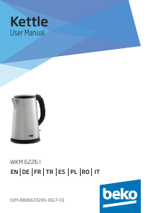 Manual BEKO WKM6226I Kettle