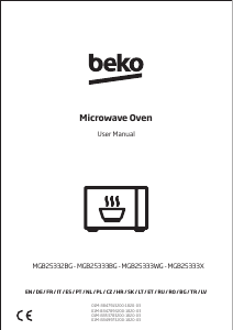 Руководство BEKO BMGB 25333 X Микроволновая печь