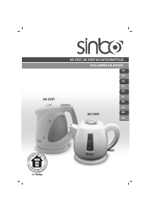 Kullanım kılavuzu Sinbo SK-2357 Çaydanlık