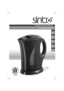 Kullanım kılavuzu Sinbo SK-2376 Çaydanlık