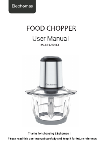 Manual Elechomes GJ120G4 Chopper