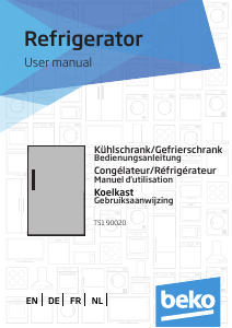 Manuale BEKO TS 190020 Frigorifero