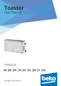 Instrukcja BEKO TAM4311W Toster