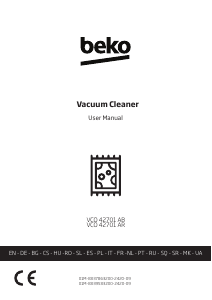 Посібник BEKO VCO 42701 AB Пилосос