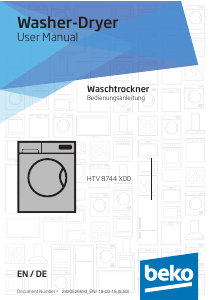 Manual BEKO HTV 8744 X00 Washer-Dryer