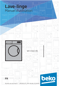 Mode d’emploi BEKO WCV 6611 BC Lave-linge