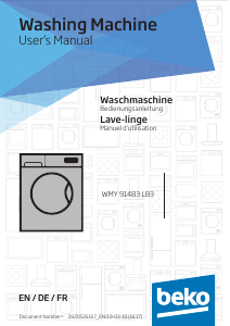 Mode d’emploi BEKO WMY 91483 LB3 Lave-linge