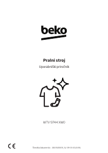 Priročnik BEKO WTV 9744 XW0 Pralni stroj