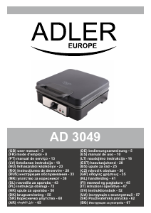 Manual Adler AD 3049 Grătar electric