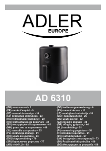 Manual de uso Adler AD 6310 Freidora