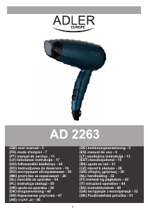 Посібник Adler AD 2263 Фен