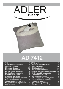 Mode d’emploi Adler AD 7412 Coussin chauffant