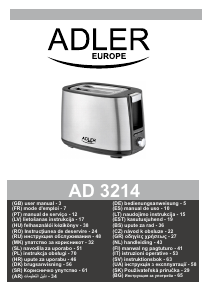 Посібник Adler AD 3214 Тостер