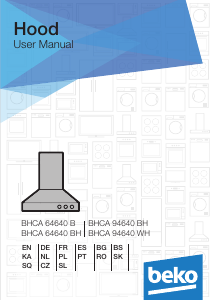 Manual BEKO BHCA94640WH Cooker Hood