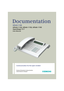 Manual Siemens HiPath 1100 (OpenStage 15 T) Phone