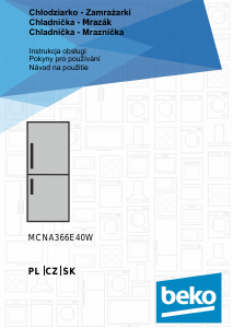 Návod BEKO MCNA366E40W Chladnička s mrazničkou