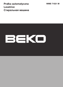 Manuale BEKO WMB 71021 M Lavatrice